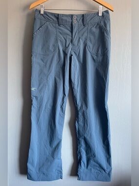 Arc'teryx Women’s lightweight Softshell Stretchy Blue Hiking Outdoor Pants Size4